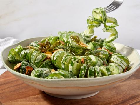 Creamy Spiral Cucumber Salad
