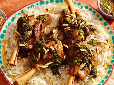 Braised Lamb Shanks with Mint Chermoula