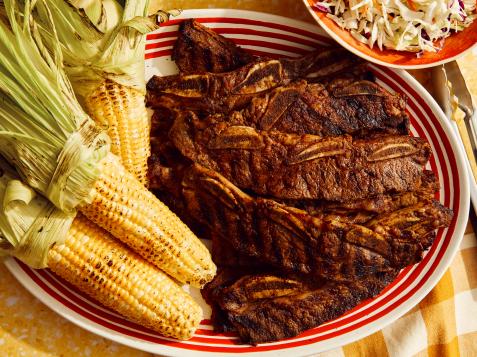 Grilled Flanken-Style Bourbon Short Ribs