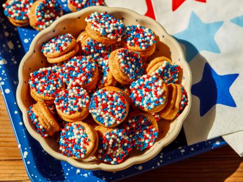 Red, White and Blue Cracker Cookies