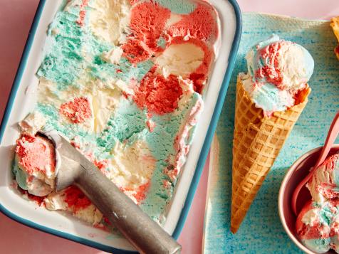 Tie-Dyed No-Churn Ice Cream