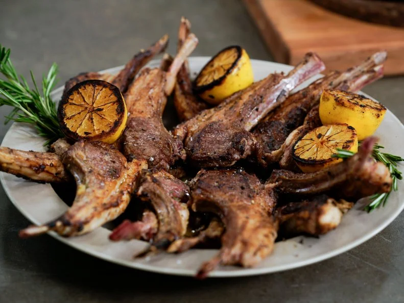 Host Gabe Bertaccini's Lamb Chops Scottadito, as seen on Cook Like an Italian, Season 1.