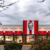 Dewitt, NY - Nov 8, 2025: KFC is a global fast-food chain offering fried chicken, sandwiches, sides, and family meals across 31,000+ restaurants in 145 countries