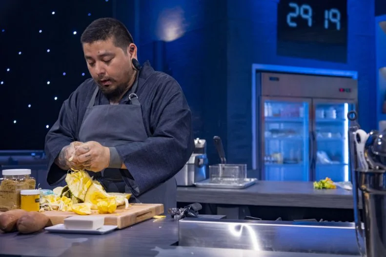 Contestant Cyrus Ichiza, as seen on Alex vs America, Season 2.
