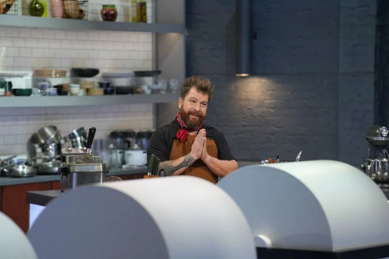 Chef Jonathon Sawyer ready for the challnge, as seen on Alex Vs. America, Season 5.