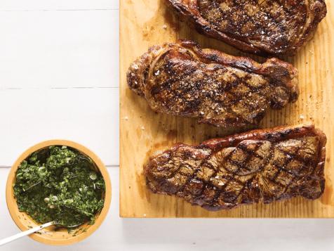 Grilled Strip Steak with Chimichurri