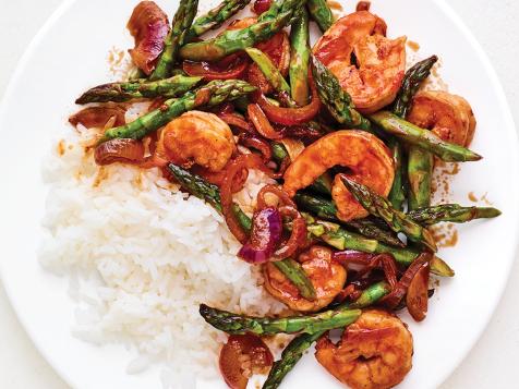 Shrimp and Asparagus Stir-Fry