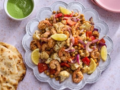 Air Fryer Tandoori Shrimp and Vegetables