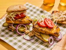 The Chorizo Mayo sends this sandwich outta bounds. I even love it as a dip with my Spicy Seasoned Plaintain Chips! Also the halibut is delicious cooked on the grill or in a saute pan with a little oil.
