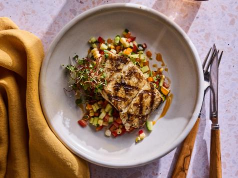 Grilled Halibut with Summer Salsa