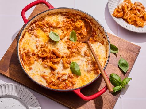 No-Boil Cheesy Tortellini Bake