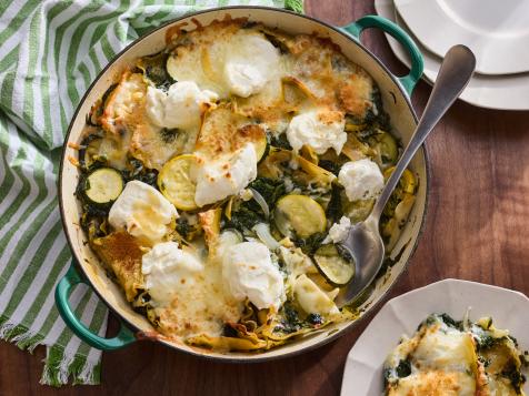No-Boil Lasagna Bake with Summer Squash and Spinach