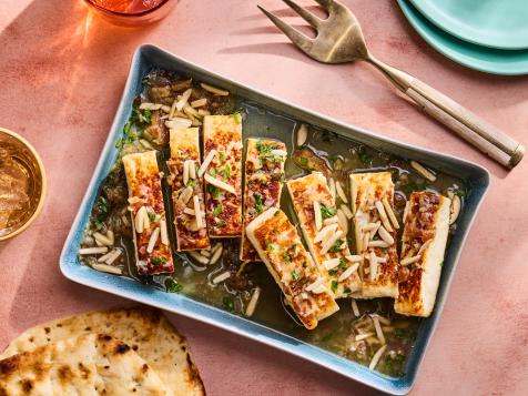 Spicy Paneer Fingers with Dates and Almonds
