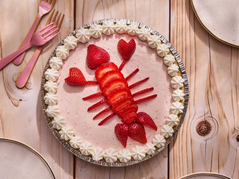 Strawberry "Lobster" Cheesecake Pie