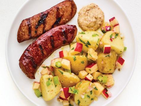 Grilled Kielbasa with Potato-Apple Salad