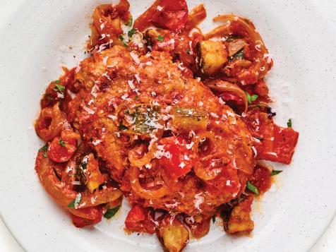Skillet Turkey Meatloaves with Zucchini and Peppers