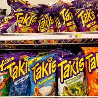 Retail display of Takis snack food in various spicy flavors in Target store, Queens, New York. (Photo by: Lindsey Nicholson/UCG/Universal Images Group via Getty Images)