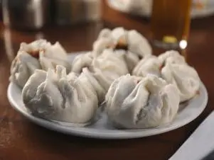 BBQ Pork Buns as prepared by Chef Kelly Chang at Sun Wah BBQ in Chicago, Illinois, as seen on Triple D Nation, season 8.