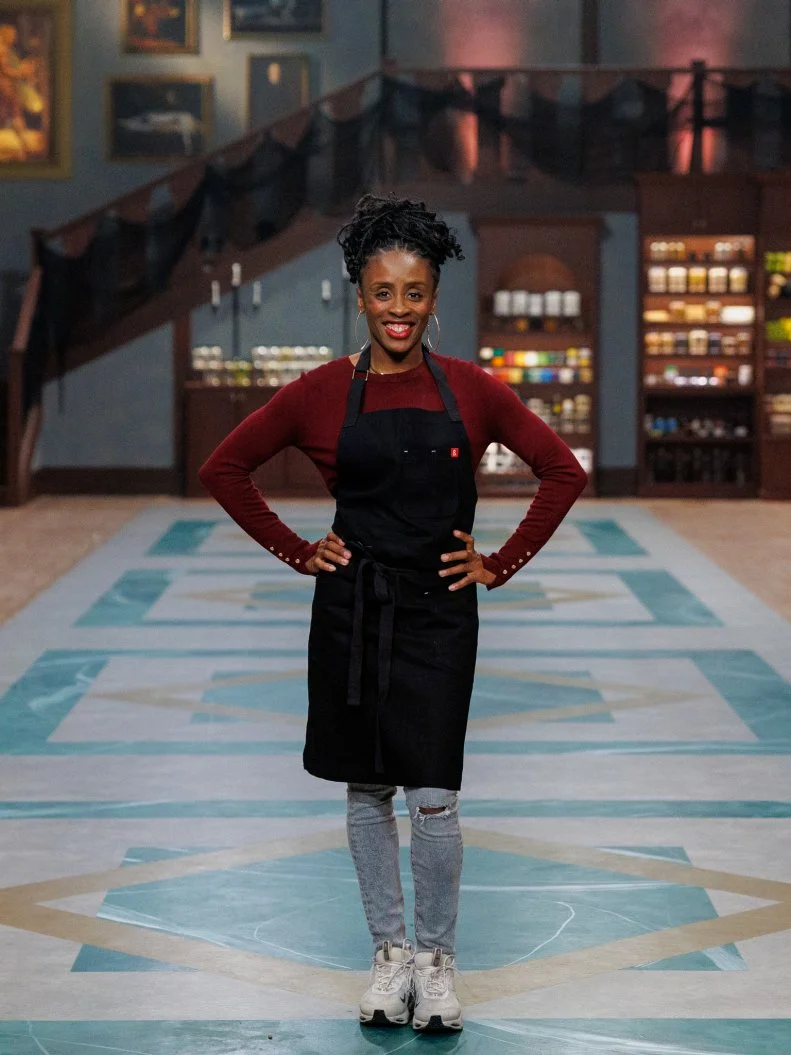 Baindu Squire, portrait, as seen on Halloween Baking Championship, Season 12.