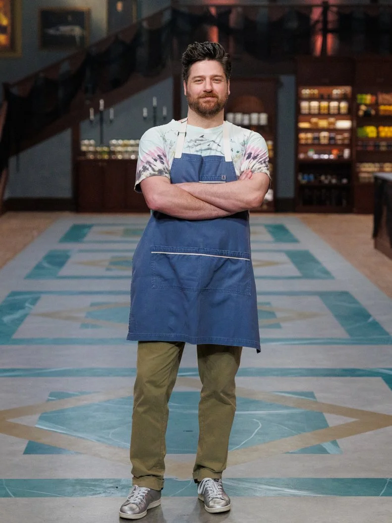 Justin Giordano, portrait, as seen on Halloween Baking Championship, Season 12.