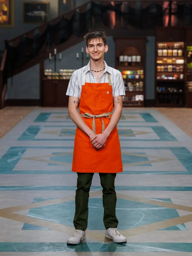 Kyle Caulkins, portrait, as seen on Halloween Baking Championship, Season 12.