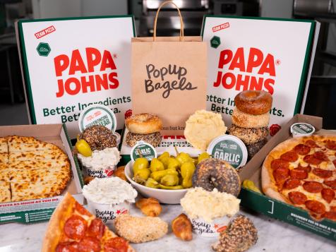 Papa Johns Joins Forces With a Popular Bagel Chain on Limited-Edition Schmears