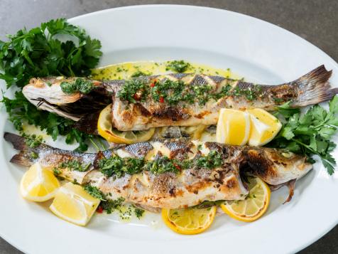 Roasted Branzino with Salmoriglio