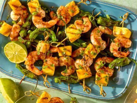 Shrimp Kebabs with Cola-Hoisin Glaze