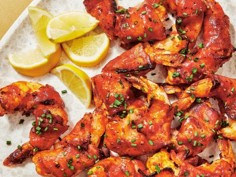 Bourbon-Maple Bacon-Wrapped Shrimp