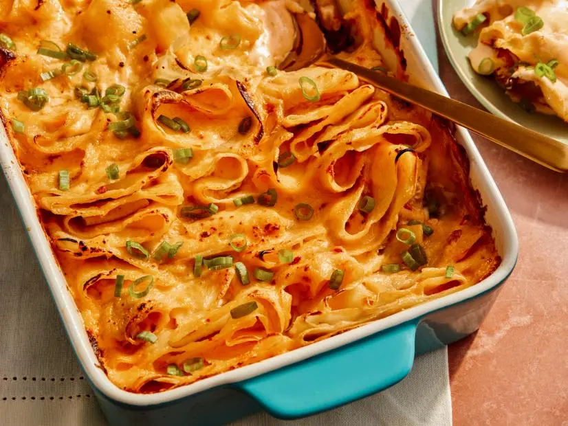 Ruffled Pimento Cheese Potato Gratin