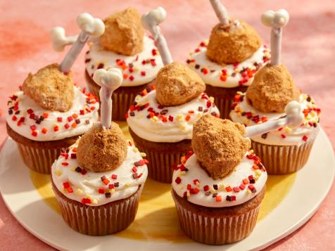 Thanksgiving "Turkey Drumstick" Cupcakes
