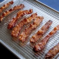 Close Up of Crispy Bacon as seen on Be My Guest with Ina Garten, Season 9