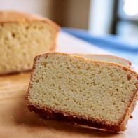Close Up of Cornmeal Poundcake, as seen on Be My Guest with Ina Garten, Season 9