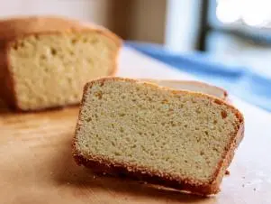Close Up of Cornmeal Poundcake, as seen on Be My Guest with Ina Garten, Season 9