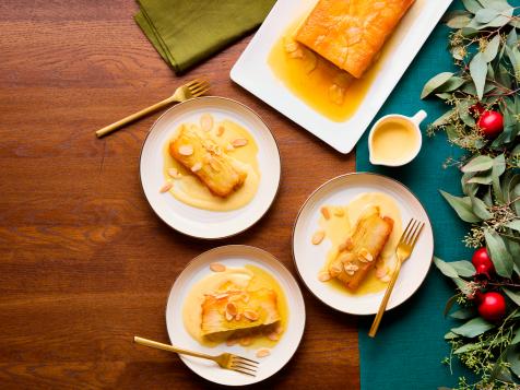 Caramel Apple Mille-Feuille with Crème Anglaise