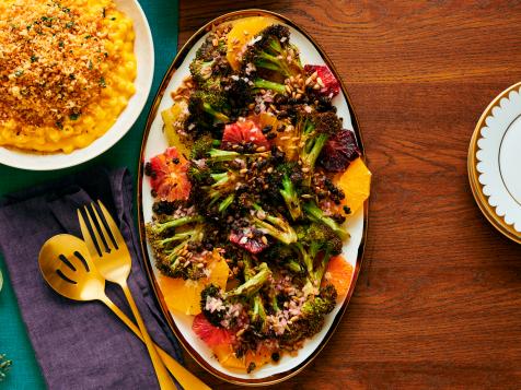 Roasted Broccoli with Oranges and Fried Capers