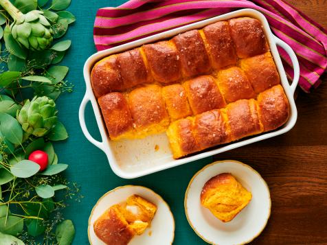 Sweet Potato Parker House Rolls
