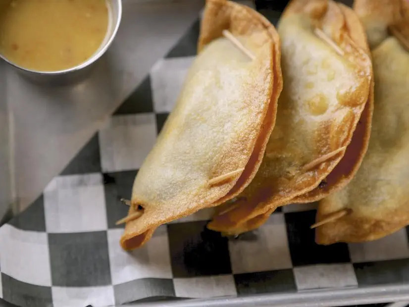 Hushwe Tacos as prepared by Chef/Owner Lupe Flores at Lupe's Situ Taco in Seattle, Washington, as seen on Food Network's Diners Drive-Ins and Dives, season 43.