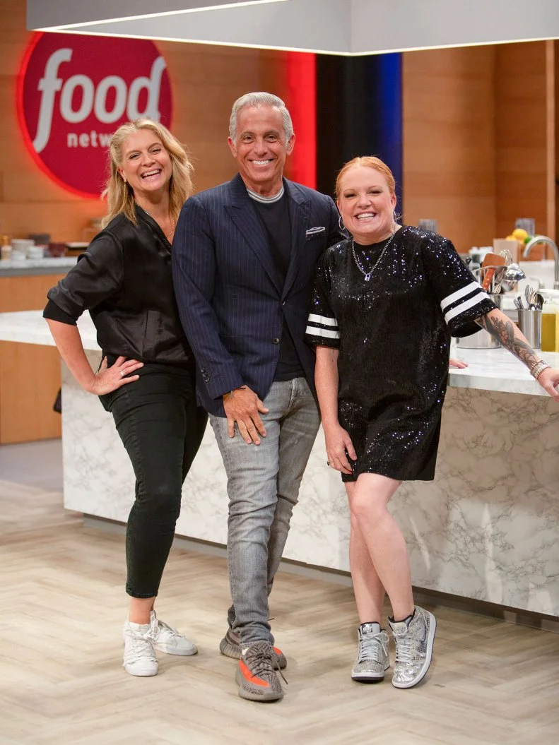 Chef Amanda Freitag and Geoffrey Zakarian, Tiffani Faison (L to R), as seen on the Food Network's Wildcard Kitchen.