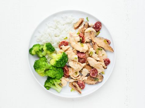 Steamed Chicken with Mushrooms and Chinese Sausage