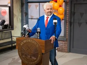 Guy Fieri, as seen on Flavortown Food Fight, Season 1.