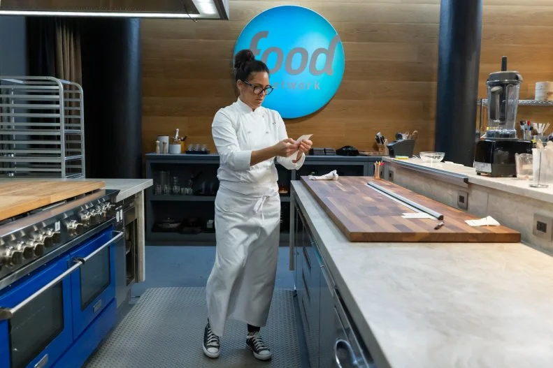 Chef Antonia Lofaso prepares the menu dishes, as seen on The Line, Season 1