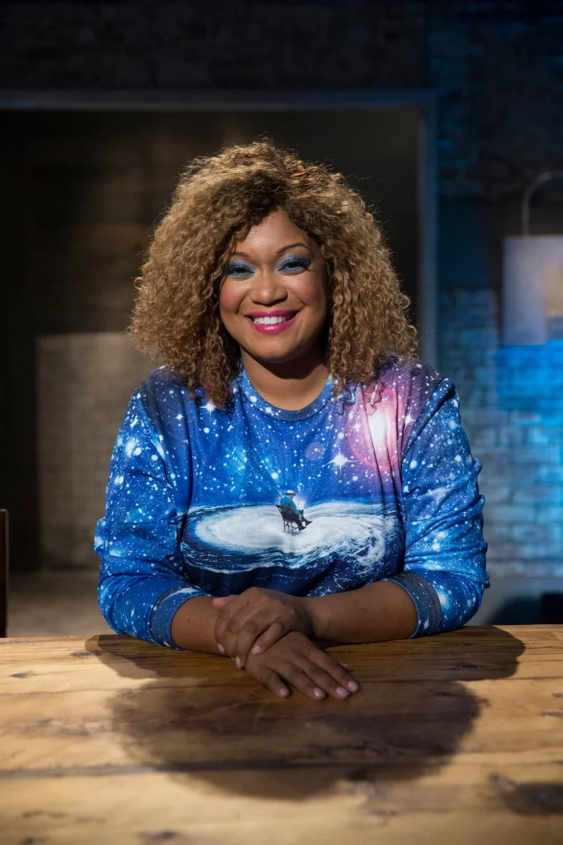 Guest host Sunny Anderson as seen on Food Networks Beat Bobby Flay, Season 5.