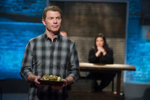 Bobby Flay tells the challengers that artichokes are the secret ingredient, as seen on Food Network's Beat Bobby Flay, Season 8.