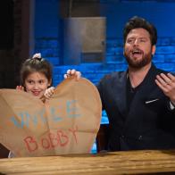 Co-hosts Scott Conant and his daughter, Ayla Conant, as seen on Food Network's Beat Bobby Flay, Season 10.