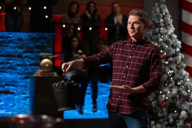 Chef Bobby Flay reveals the Round 1 secret ingredient, as seen on Beat Bobby Flay: Holiday Throwdown.