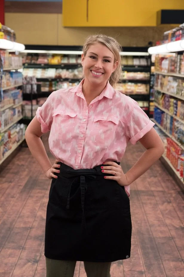 Solo shot of contestant MacKenzie Smith as seen on Guy's Grocery Games, Season 18.