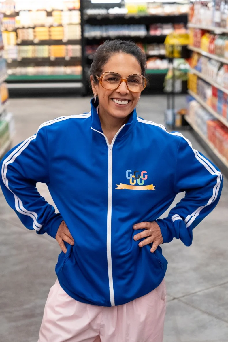 Portrait of contestant Einat Admony, as seen on Guy's Grocery Games, Season 41.