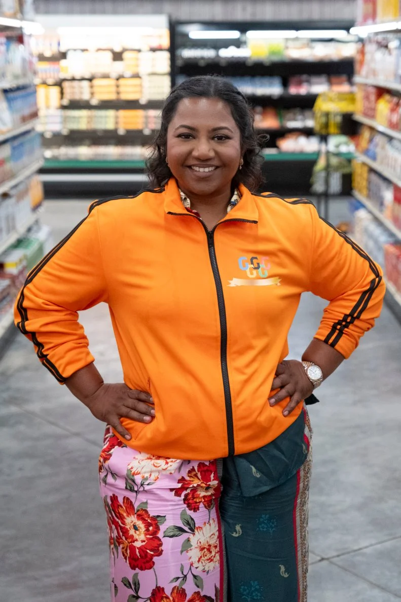 Portrait of contestant Aarthi Sampath, as seen on Guy's Grocery Games, Season 41.