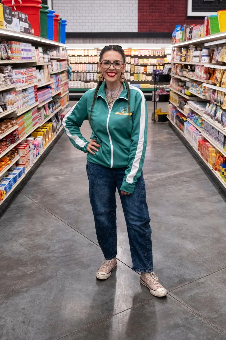 Portrait of contestant Claudette Zepeda, as seen on Guy's Grocery Games, Season 41.